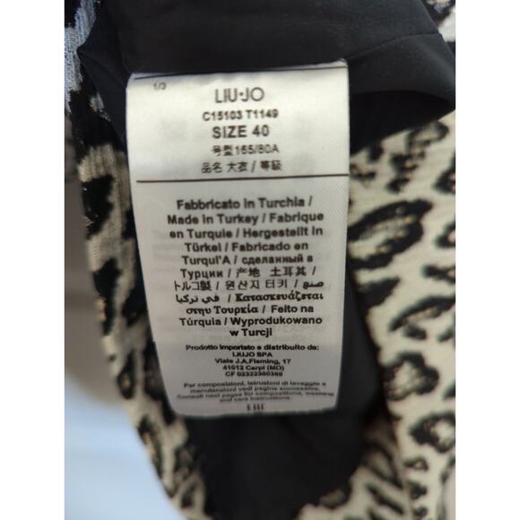 Liu Jo Milano Woman Animal Print Coat size 40 - Picture 10 of 12